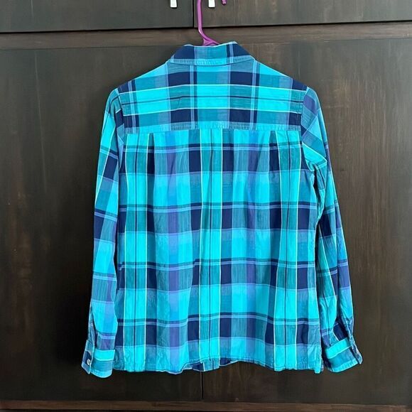 Pendleton Blue Plaid Button Down Size Small - Picture 3 of 5